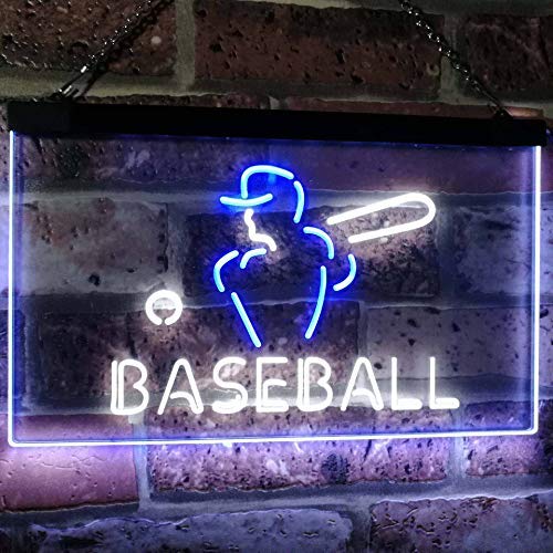 Sports Man Cave Baseball LED Light Sign - Way Up Gifts