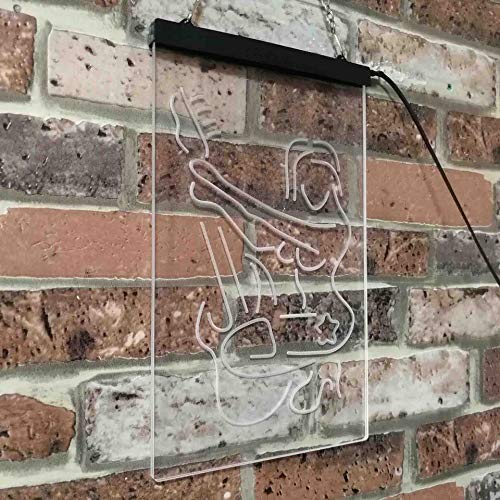 Sexy Girl Playing Guitar Music LED Light Sign - Way Up Gifts