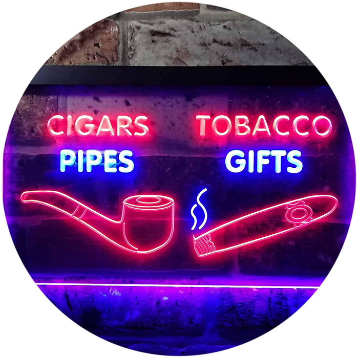Cigar Pipes Tobacco Gifts LED Light Sign - Way Up Gifts