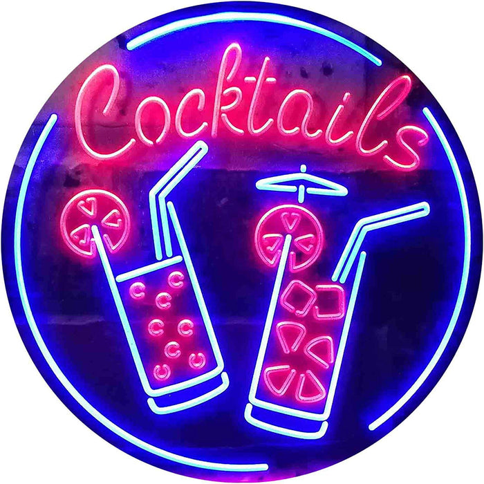 Cocktails LED Light Sign - Way Up Gifts