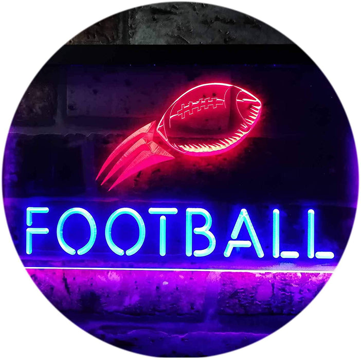 Kids Room Decor Football LED Light Sign - Way Up Gifts
