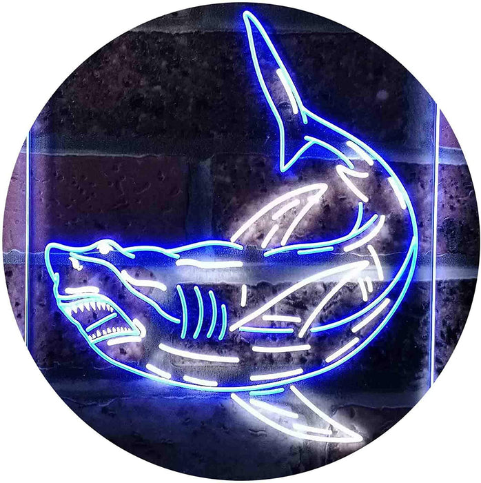 Shark Man Cave LED Light Sign - Way Up Gifts
