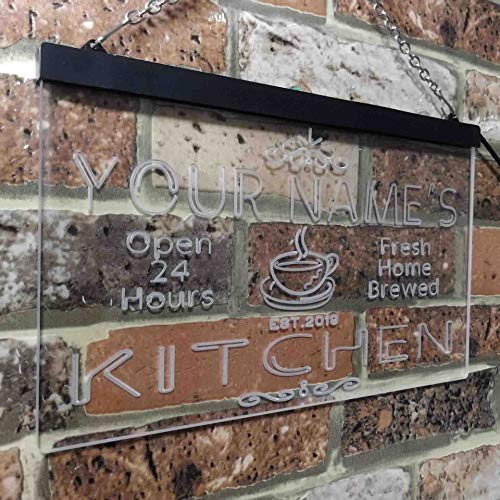 Personalized Home Kitchen Decor LED Light Sign - Way Up Gifts