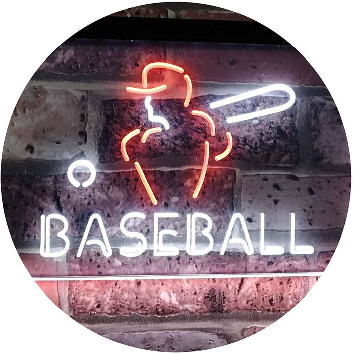 Sports Man Cave Baseball LED Light Sign - Way Up Gifts