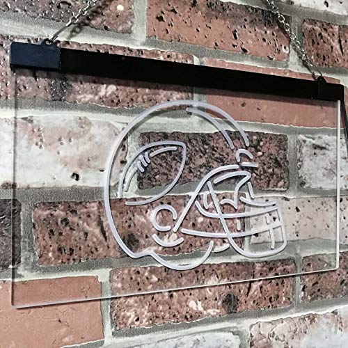 Sports Man Cave Football LED Light Sign - Way Up Gifts