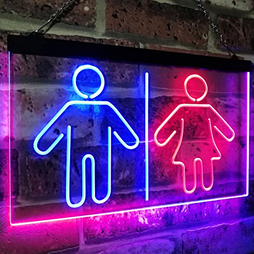 Restrooms LED Light Sign - Way Up Gifts