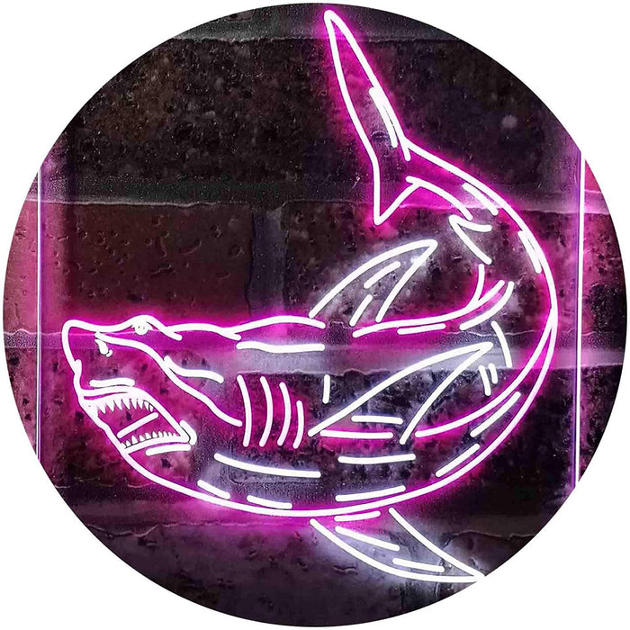 Shark Man Cave LED Light Sign - Way Up Gifts