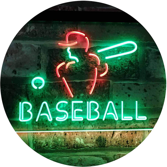 Sports Man Cave Baseball LED Light Sign - Way Up Gifts