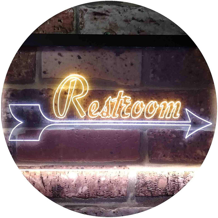 Right Arrow Restroom LED Light Sign - Way Up Gifts
