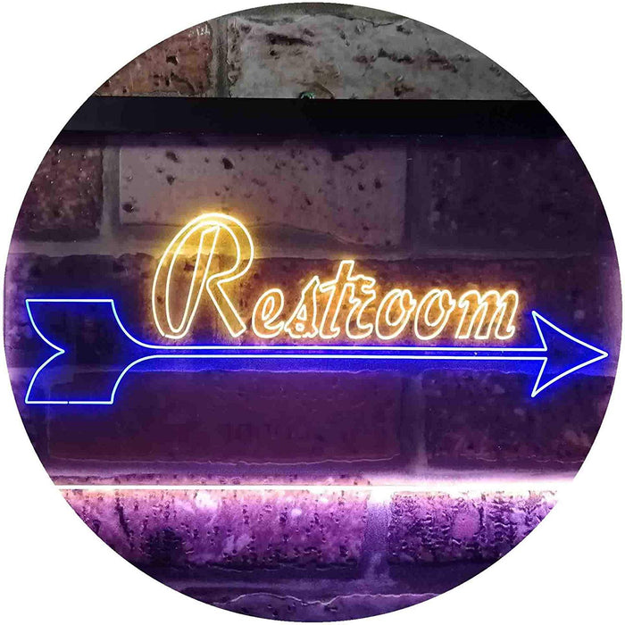 Right Arrow Restroom LED Light Sign - Way Up Gifts