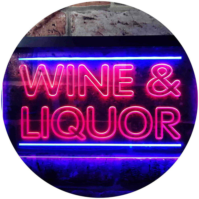 Wine Liquor LED Light Sign - Way Up Gifts