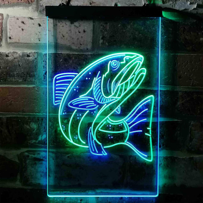Salmon Fish LED Light Sign - Way Up Gifts
