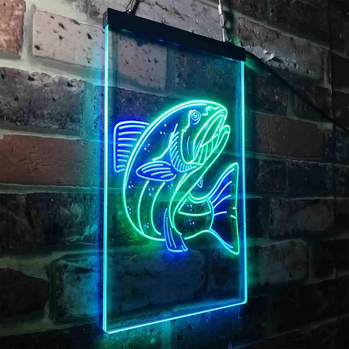 Salmon Fish LED Light Sign - Way Up Gifts