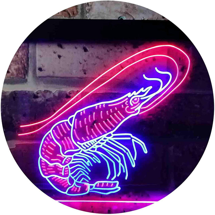 Shrimp Seafood Ocean Display LED Light Sign - Way Up Gifts