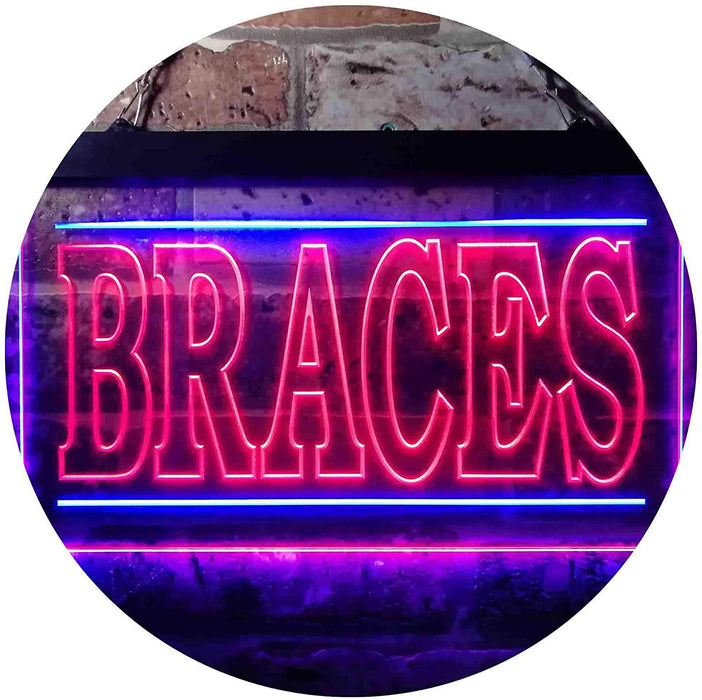 Orthodontist Braces LED Light Sign - Way Up Gifts