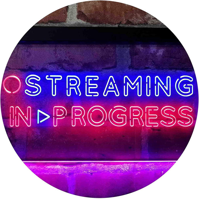 Streaming in Progress Display LED Light Sign - Way Up Gifts