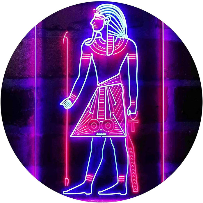Egyptian Pyramids Ancient Egypt Menes Pharaoh LED Light Sign - Way Up Gifts