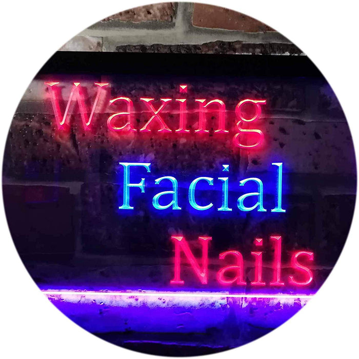 Waxing Facial Nails LED Light Sign - Way Up Gifts