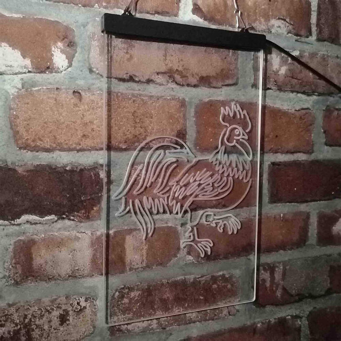Rooster Chicken Lover Kid Room LED Light Sign - Way Up Gifts