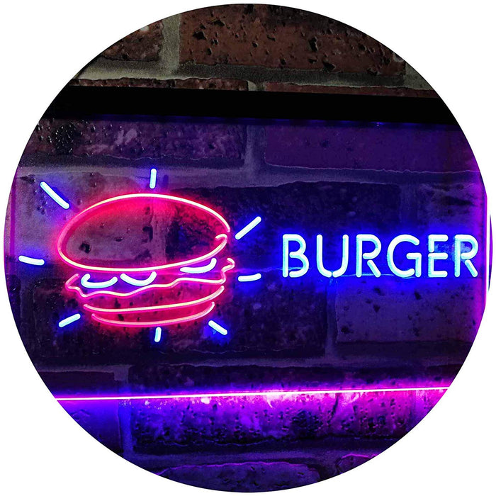 Hamburger Burger LED Light Sign - Way Up Gifts