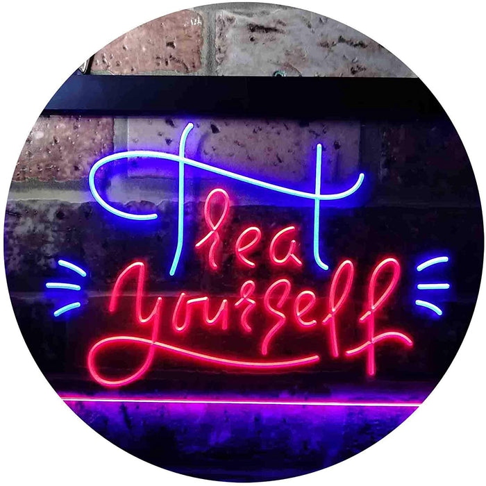 Treat Yourself Girl Bedroom Decoration LED Light Sign - Way Up Gifts