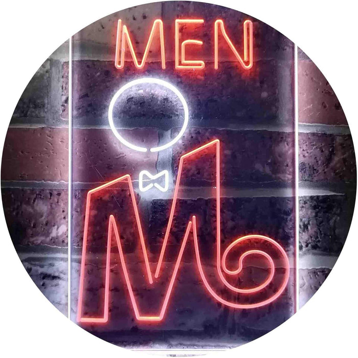 Retro Men Toilet Restroom LED Light Sign - Way Up Gifts