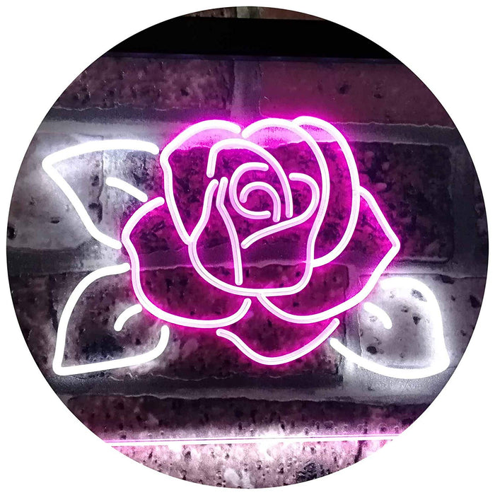 Rose Flower LED Light Sign - Way Up Gifts