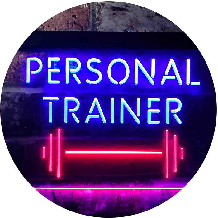 Personal Trainer Gym Fitness Center LED Light Sign - Way Up Gifts
