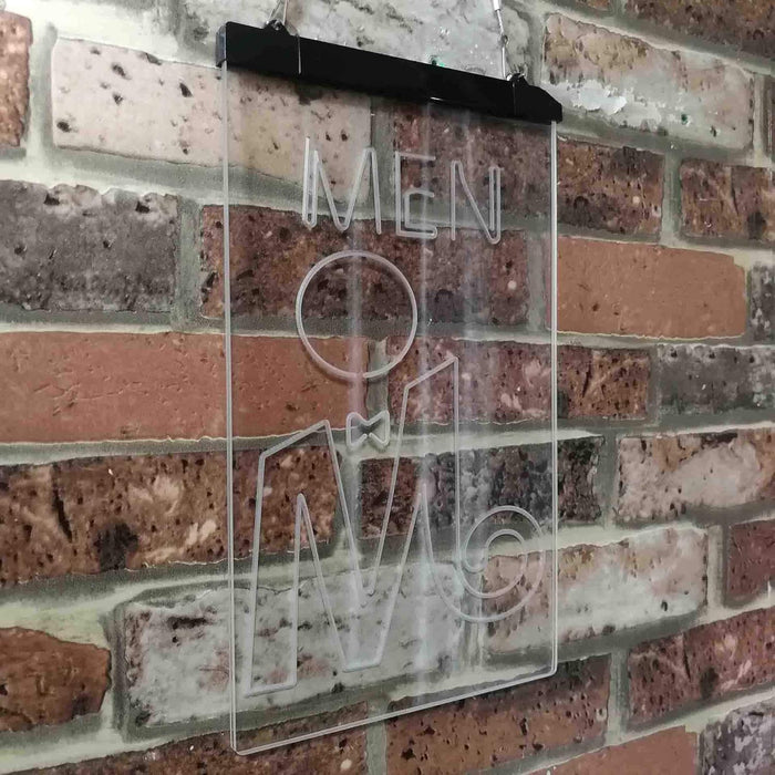 Retro Men Toilet Restroom LED Light Sign - Way Up Gifts