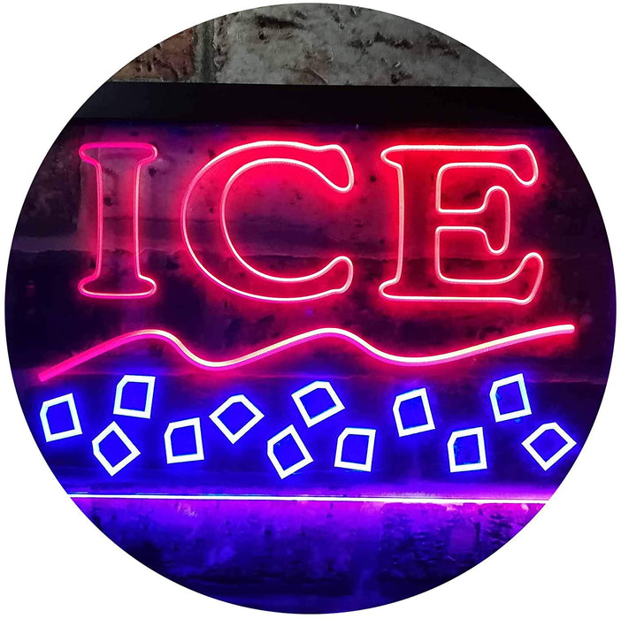 Ice Bags Supply Shop LED Light Sign - Way Up Gifts