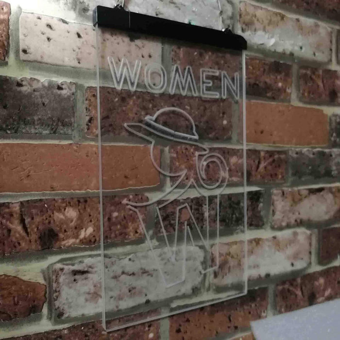 Retro Women Toilet Restroom LED Light Sign - Way Up Gifts