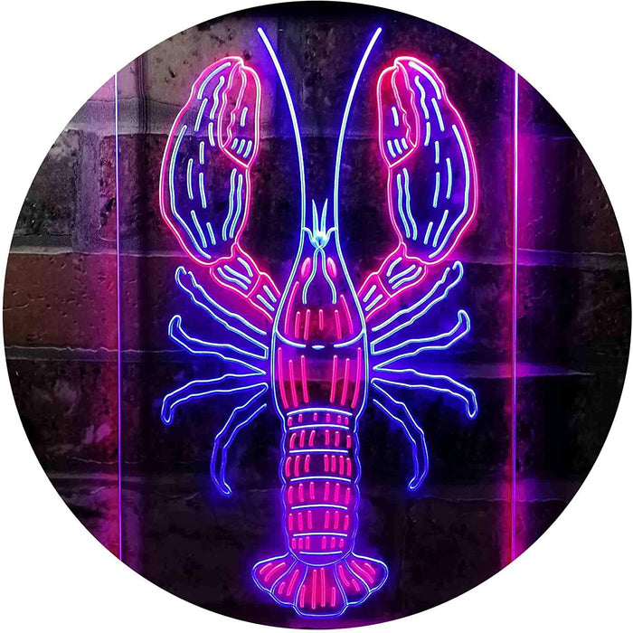 Lobster Seafood Restaurant LED Light Sign - Way Up Gifts
