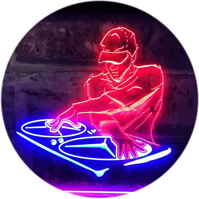 DJ Disc Jockey Disco Music Bar Beer LED Light Sign - Way Up Gifts