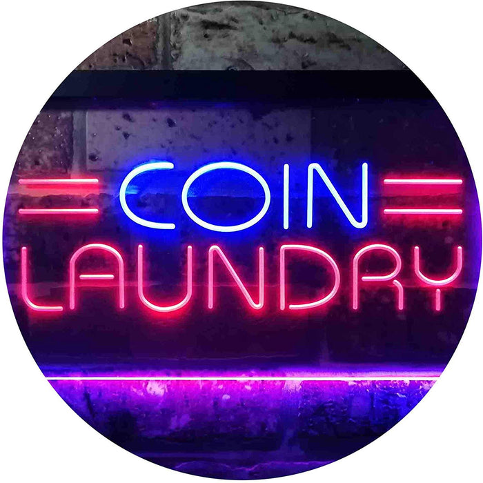 Laundromat Coin Laundry LED Light Sign - Way Up Gifts