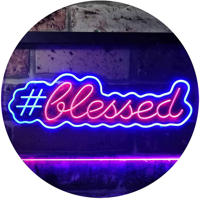 Hashtag Blessed LED Light Sign - Way Up Gifts