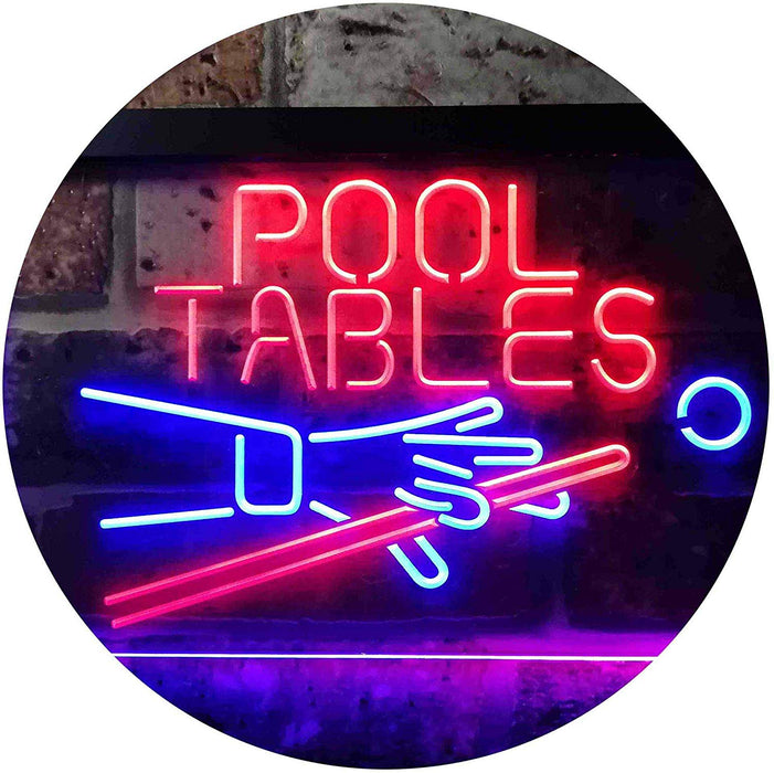 Billiards Pool Tables LED Light Sign - Way Up Gifts