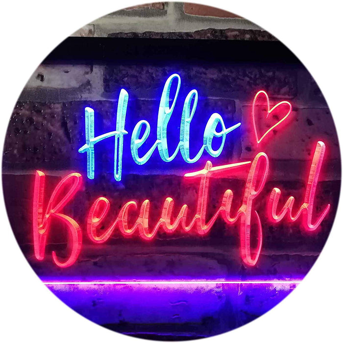 Hello Beautiful LED Light Sign - Way Up Gifts