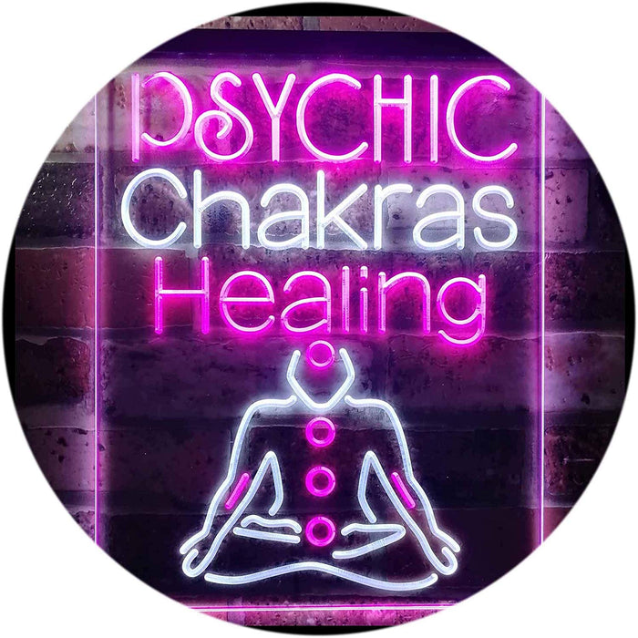 Psychic Chakras Healing LED Light Sign - Way Up Gifts