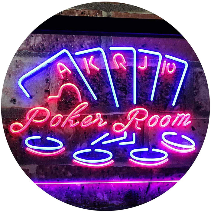 Poker Room LED Light Sign - Way Up Gifts