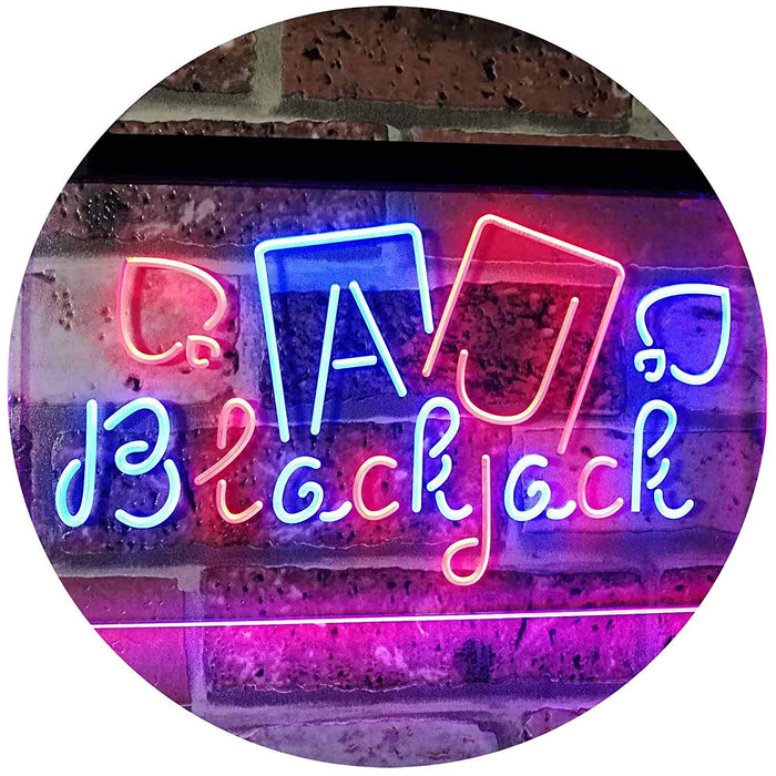 Poker Blackjack LED Light Sign - Way Up Gifts
