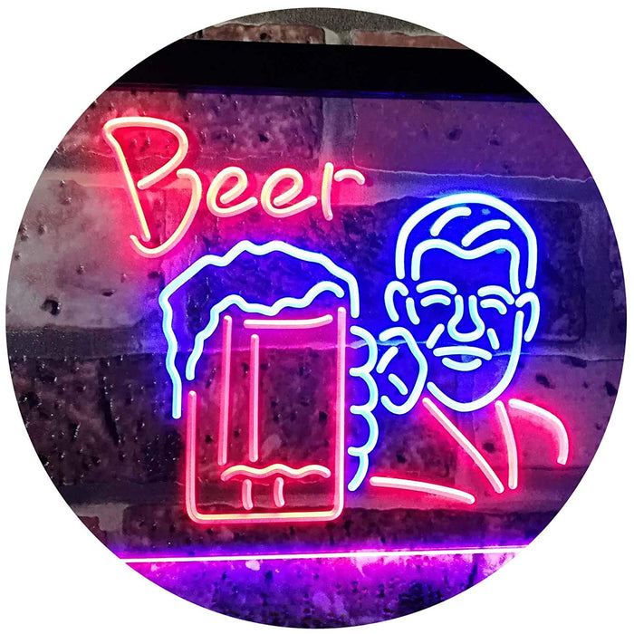 Classic Man Cave Beer LED Light Sign - Way Up Gifts