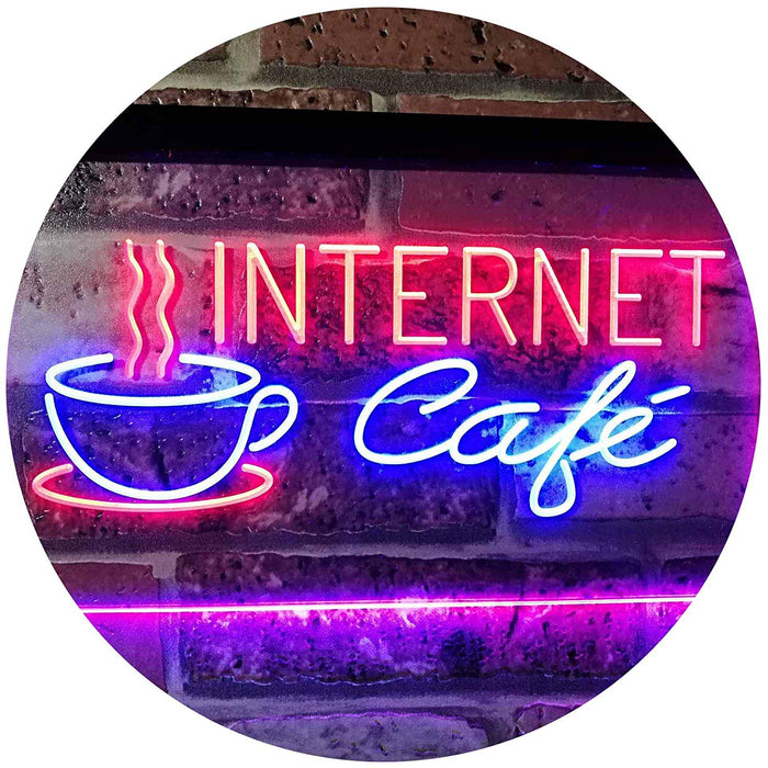 Coffee Wi-Fi Internet Cafe LED Light Sign - Way Up Gifts
