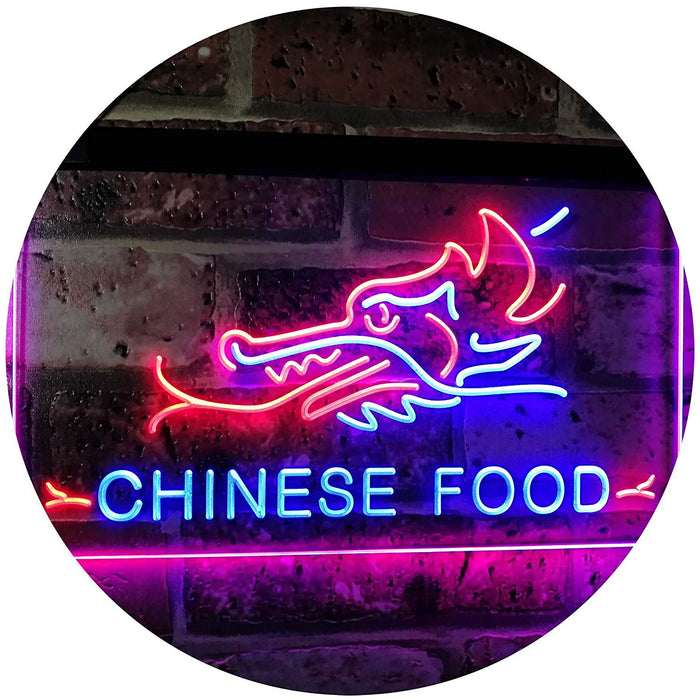 Restaurant Dragon Chinese Food LED Light Sign - Way Up Gifts