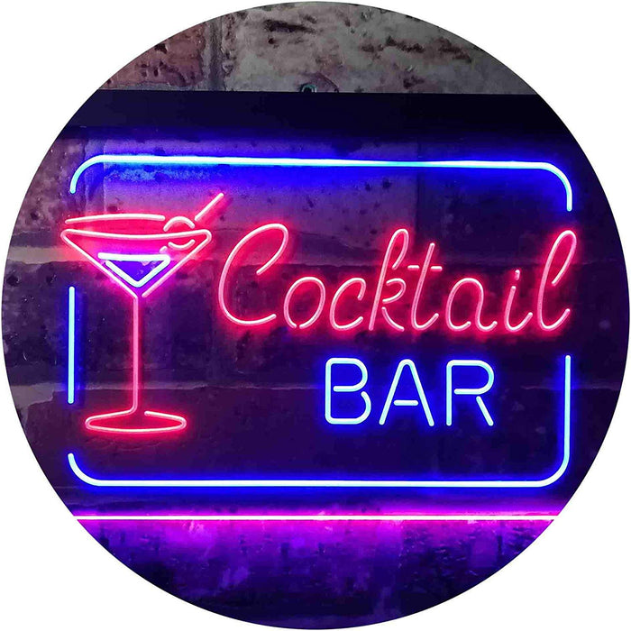 Cocktail Bar LED Light Sign - Way Up Gifts