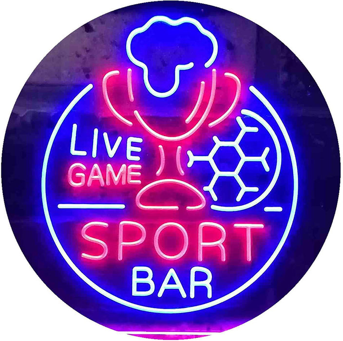 Live Game Sport Bar LED Light Sign - Way Up Gifts