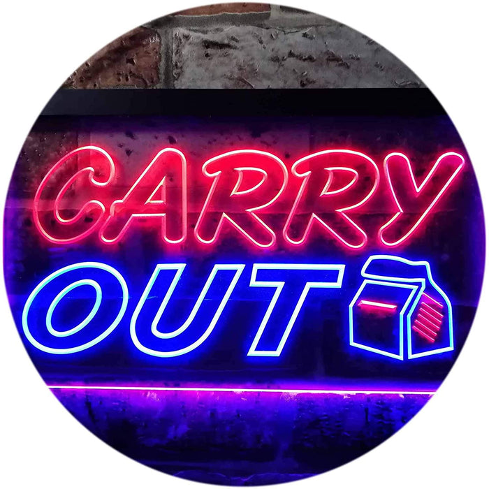 Food to Go Carry Out LED Light Sign - Way Up Gifts