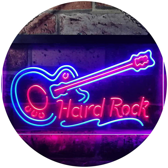 Guitar Hard Rock Music LED Light Sign - Way Up Gifts