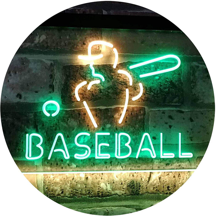 Sports Man Cave Baseball LED Light Sign - Way Up Gifts