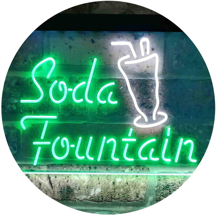 Soda Fountain Drinks LED Light Sign - Way Up Gifts