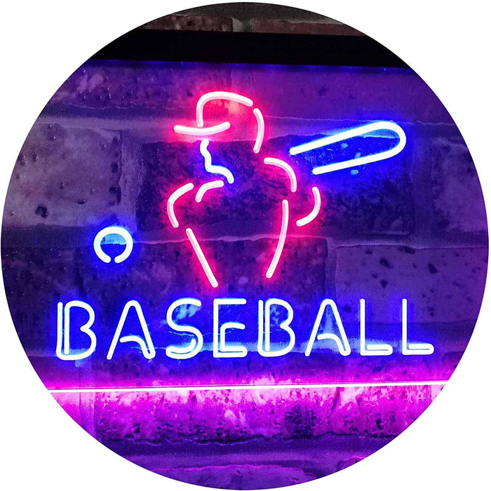 Sports Man Cave Baseball LED Light Sign - Way Up Gifts